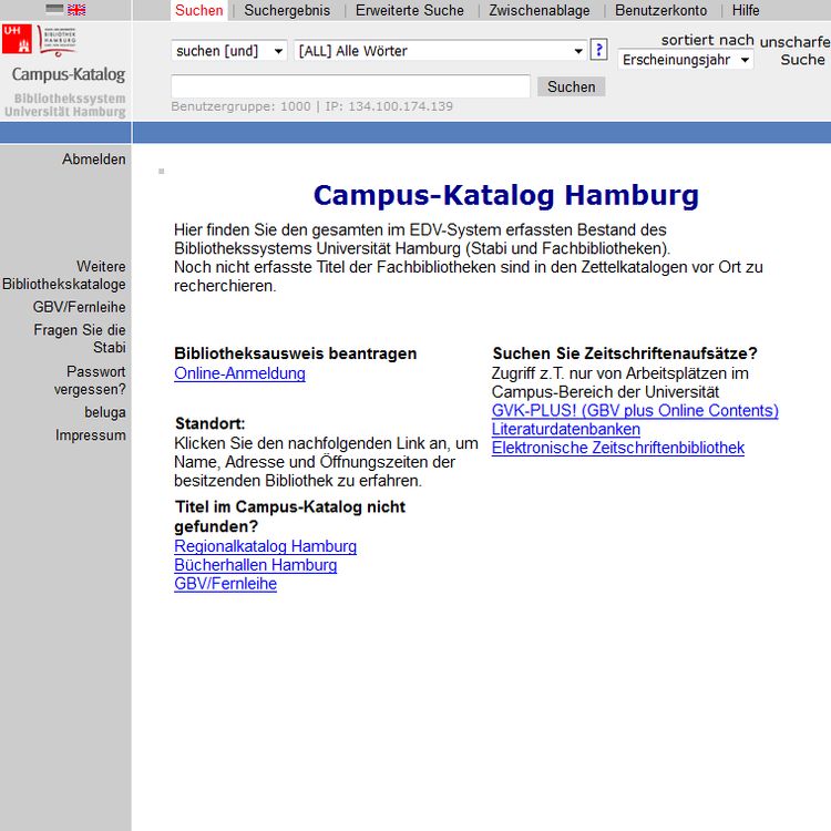 Kataloge ǀ Stabi Hamburg