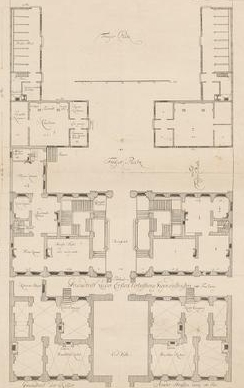 Christian Fritzsch (1695–1769): Das Görtz-Palais auf dem Neuen Wall [Grundriss]