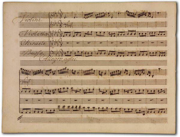 J. A. Hasse: Il cantico de' tre fanciulli (Fassung 1734), D-Hs, ND VI 2458, fol. 9v J. A. Hasse: Il cantico de' tre fanciulli (Fassung 1734), D-Hs, ND VI 2458, fol. 9v
