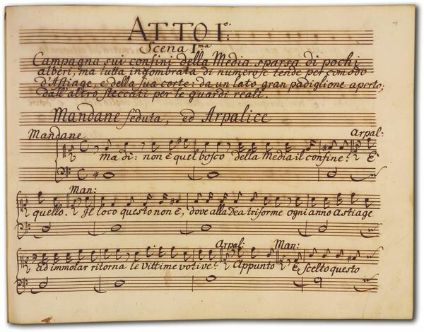 J. A. Hasse: Ciro riconosciuto (Fassung 1754), D-Hs, ND VI 2933, Bd. 1, fol. 19r J. A. Hasse: Ciro riconosciuto (Fassung 1754), D-Hs, ND VI 2933, Bd. 1, fol. 19r