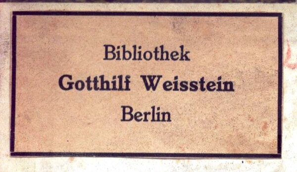 [Translate to Englisch:] Weisstein, Gotthilf 