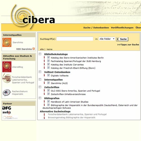cibera-Startseite