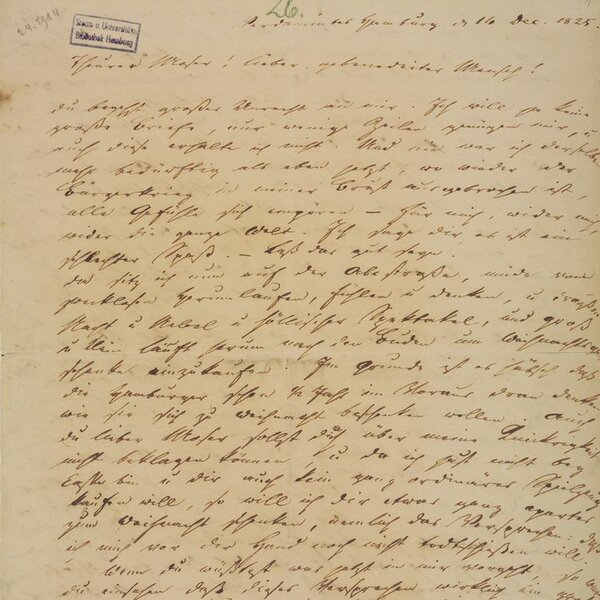 Ausschnitt Heine-Brief Heine-Brief