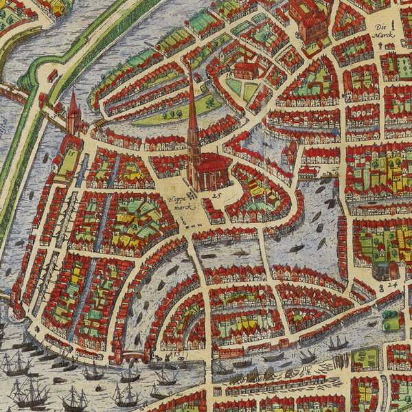 Historische Karte von Hamburg I