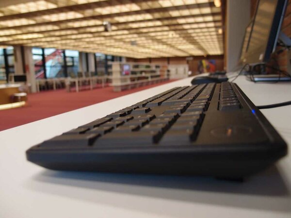 Tastatur im Informationszentrum
