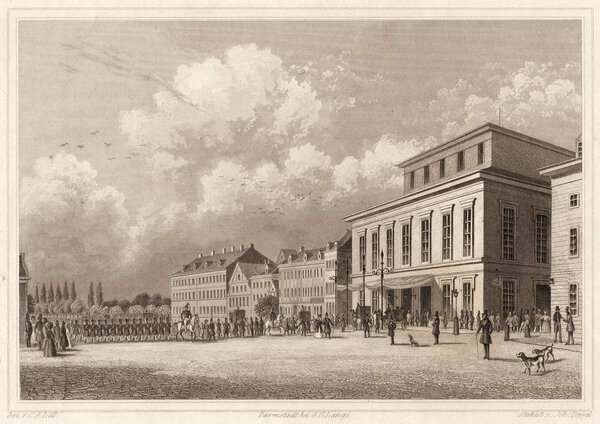 Dat Stadttheater in Hamborg, ca. 1848