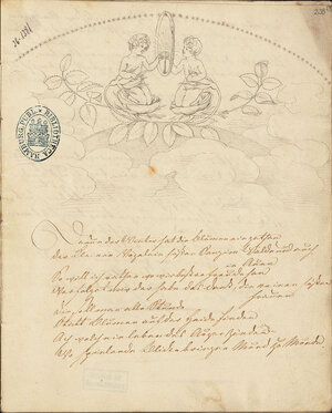 Philipp Otto Runge – Abschrift aus Tiecks „Minneliedern“ (1803)