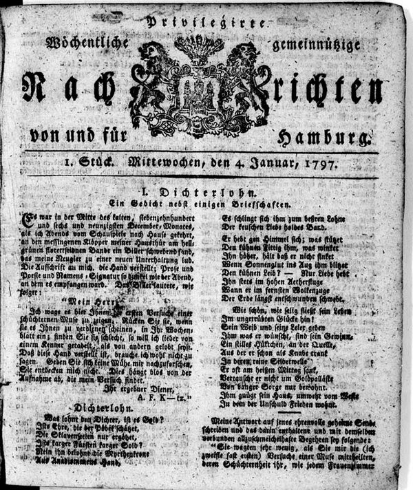 Hamburger Nachrichten 1797