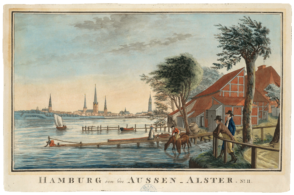 Hamburg von der Aussen-Alster