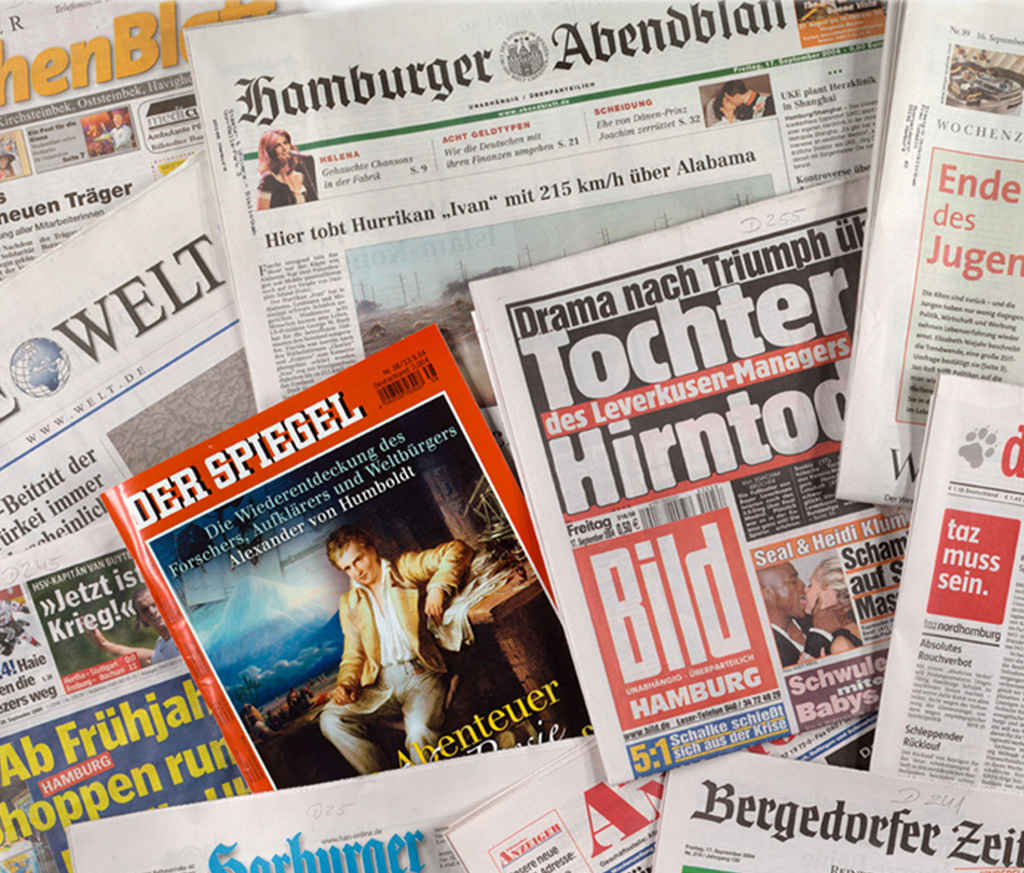 Newspapers published in Hamburg