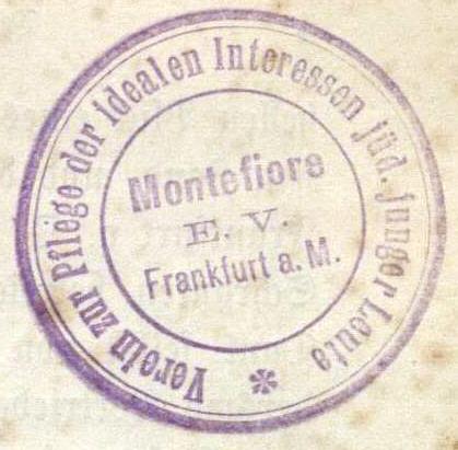 [Translate to Englisch:] Verein zur Pflege der idealen Interessen jüd. junger Leute. Montefiore e.V. <Frankfurt> 