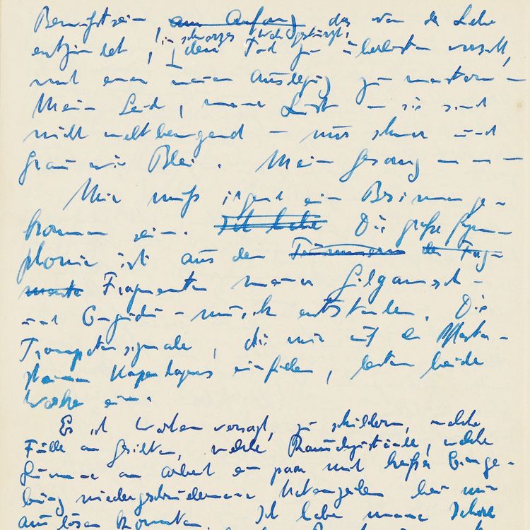 Brief von Hans Henny Jahnn